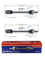 2 Front CV Axle Shafts SurTrack Set for Subaru Impreza Baja Legacy AWD 1999-2006