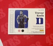 TREVOR KEELS 2022-23 Chronicles Substantial Swatches Red SP /199 Jersey Patch