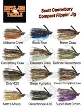 Dirty Jigs - Scott Canterbury Compact Flippin' Jig - 7/16oz - Choose Color