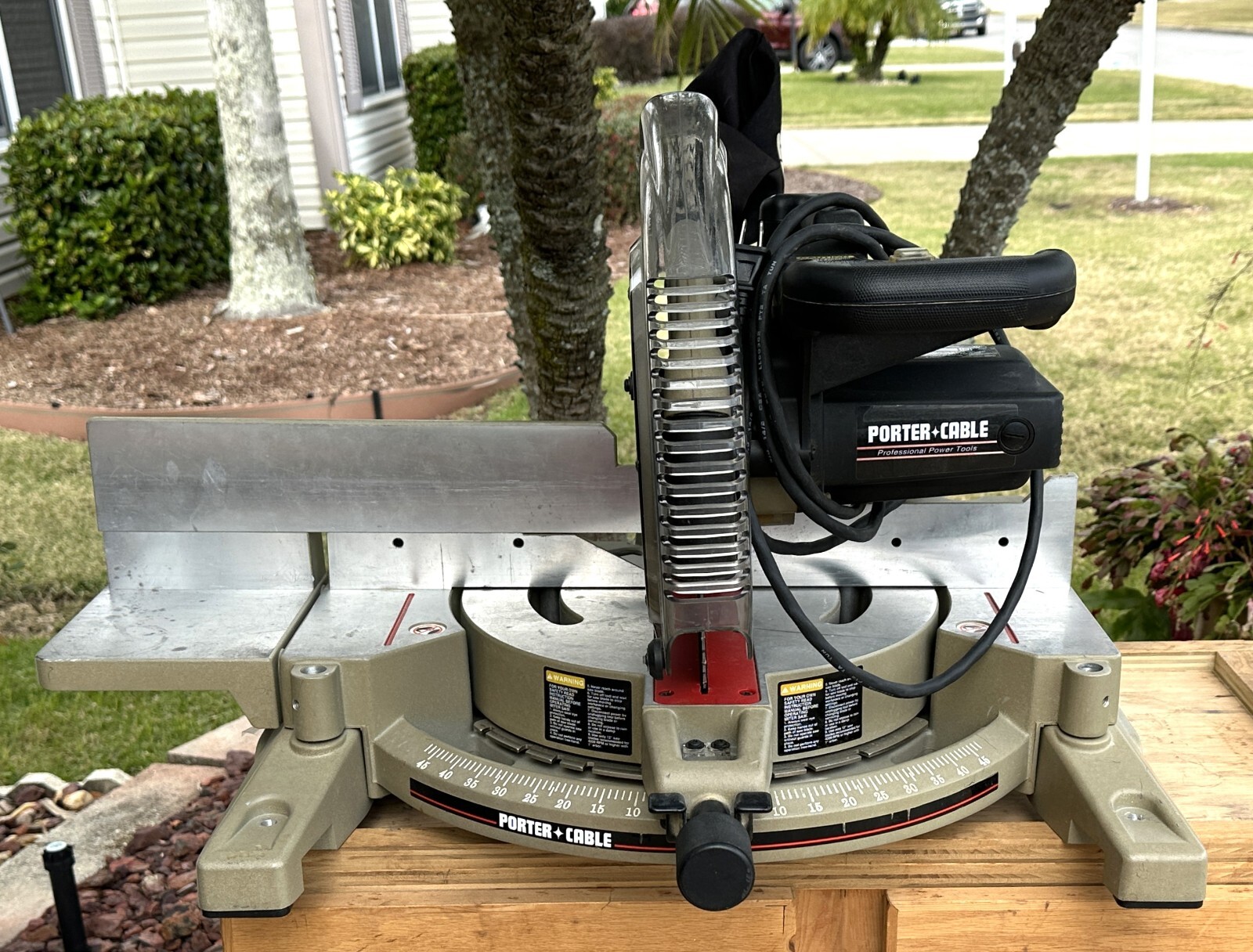 PORTER CABLE MITER SAW WITH LASER & SINGLE BEVEL COMPOUND MODEL 3802L