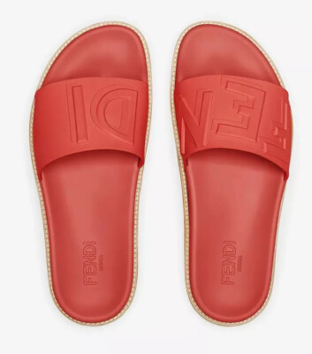 Fendi Sandals Red, Leather FENDI Leather Sandals | Red | FARFETCH main image 3