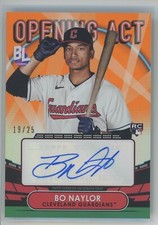 Bo Naylor 2023 Topps Big League Rookie Autograph Orange 19/25 Guardians RC Auto
