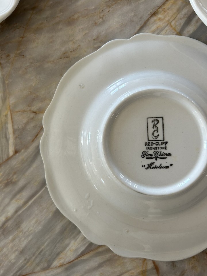 Red Cliff Ironstone Heirloom 67/8" Bread and Butter PlatesSet Of 6 eBay