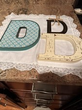 Letter D Decor For Walls Or Shelf Metal And Wood