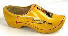 Vtg 60s 70s Era Heineken Holland Beer Dutch Wooden Shoe Advertising Collectable
