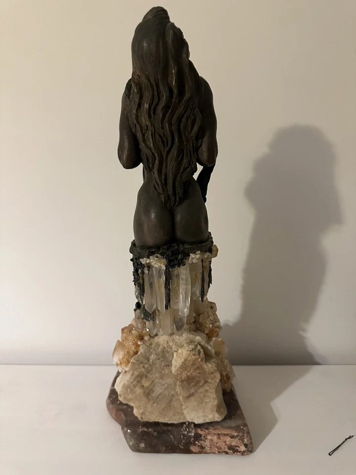 Ebano bronze sculpture "Modesty" from the Vidal collection. - Image 3 of 3