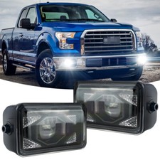 Pair LED Fog Lights For Ford F150 2015 2016 2017-2020, Waterproof Rectangular