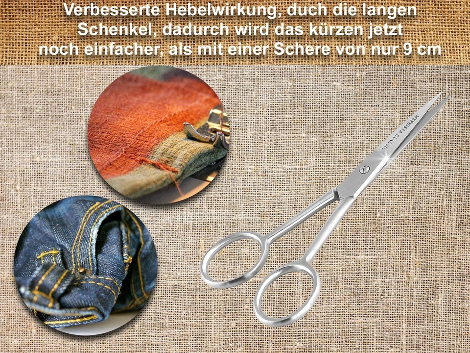 Nähschere Stickschere Stoffschere Fadenschere Schneiderschere 11,5 cm - Bild 4 von 4