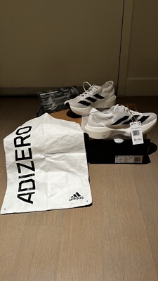 Adidas Adizero Adios Pro Evo 1 - US Men Size 9.5 White Black 312/521 -Never Used