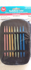 BOYE 16 pc Needle Master Junior Knitting Set  Case US 7 8 9 10 Cables Key Grip