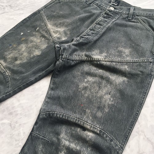 FUTURA LABORATORIES 2000 DENIM PANTS Painted MEN'S SIZE L MADE IN JAPAN - Picture 4 of 9