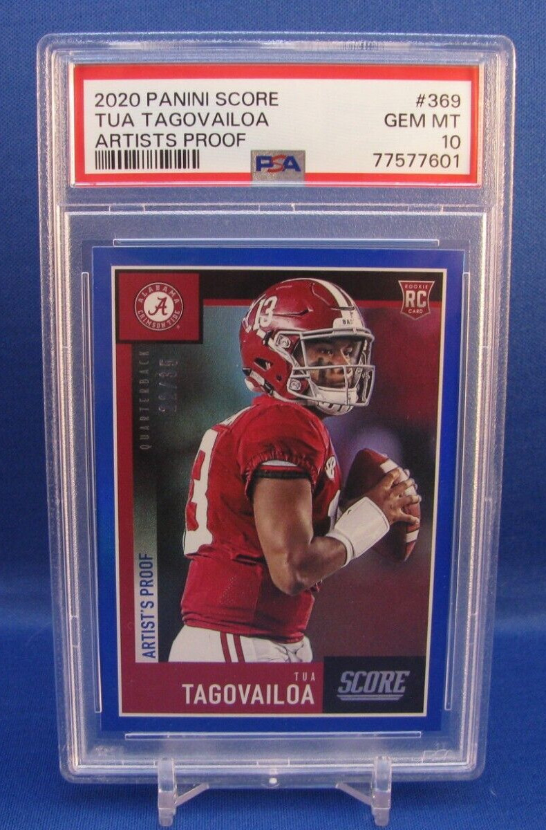 Tua Tagovailoa Panini Score #369 Artists Proof