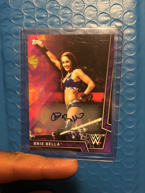 2018 Topps WWE Purple Parallel Brie Bella /99 HOT Bella Twins | eBay