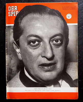 Der Spiegel 44/54 Titelbild: Schriftsteller Hans Habe, Kindergeld, Uwe Seeler