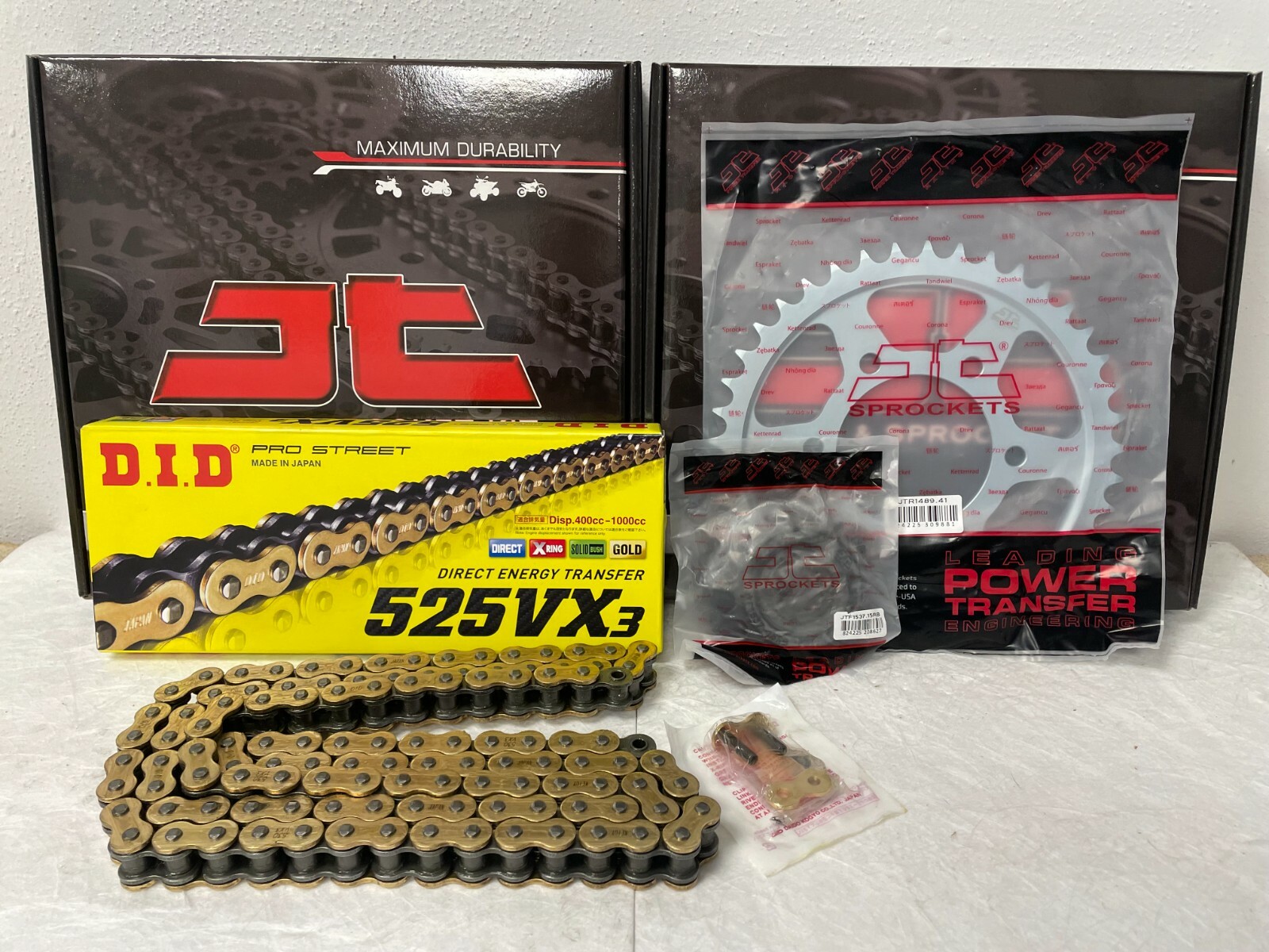 KAWASAKI Z1000SX CHAIN AND SPROCKET KIT 2011 TO 2019 DID GOLD XRING eBay