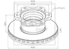 Disque de frein Mercedes 240