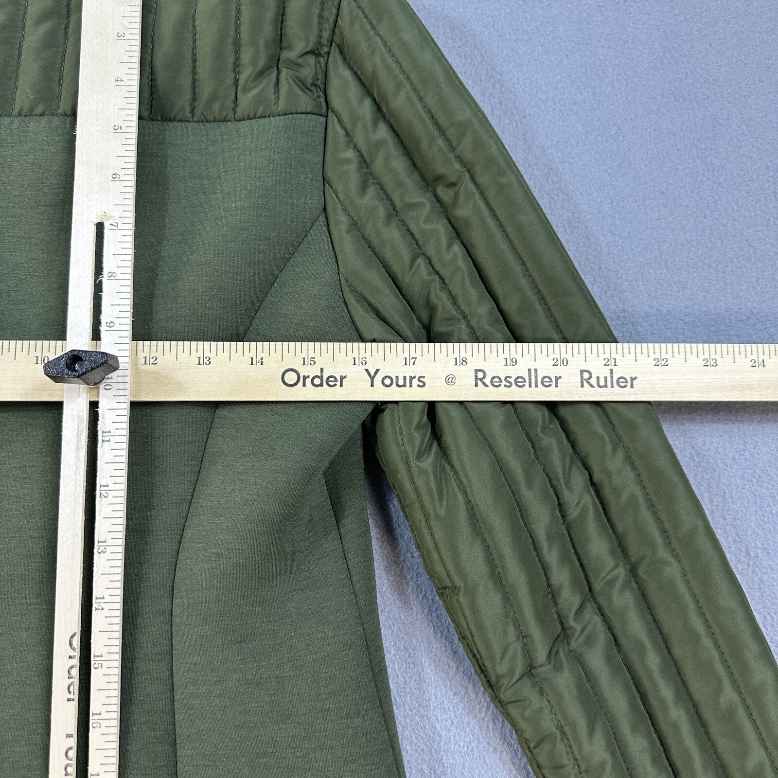 Fabletics Jacket Womans Medium Green Long Sleeve … - image 9