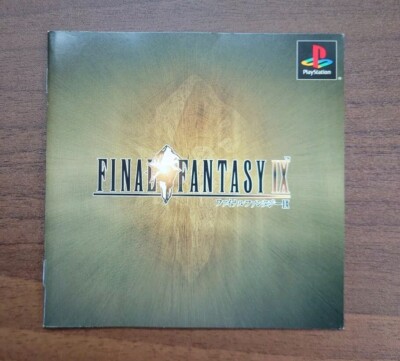 Final Fantasy 9 FF9 PS1 Official Nintendo Manual PlayStation 1 Squaresoft Japan