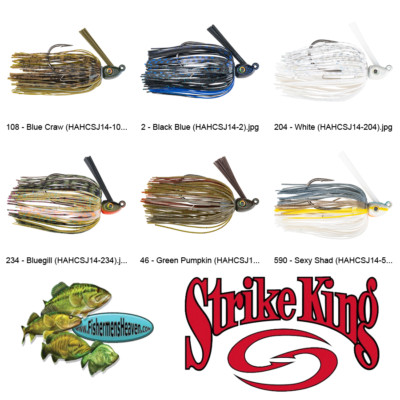 Strike King Jig Swim 1/4oz (HAHCSJ14) Hack Attack Heavy Cover Any 6 Colors Lure