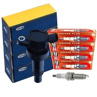 Magneti Marelli ZüNdspule + Champion ZüNdkerze Satz FüR Hyundai KIA 1.6GDI