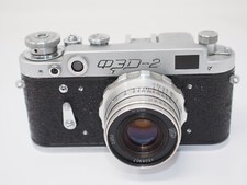 Fed 2 USSR Rangefinder 35mm Film Camera with 52mm f2.8 Lens - Spares or Repair