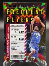 2020-21 NBA Hoops Kawhi Leonard Frequent Flyers Purple Explosion #13 Clippers!