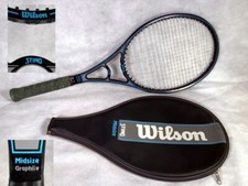 EXC Vintage WILSON Midsize STING Tennis Racquet GRAPHITE Head Cover 4-1/4" Grip