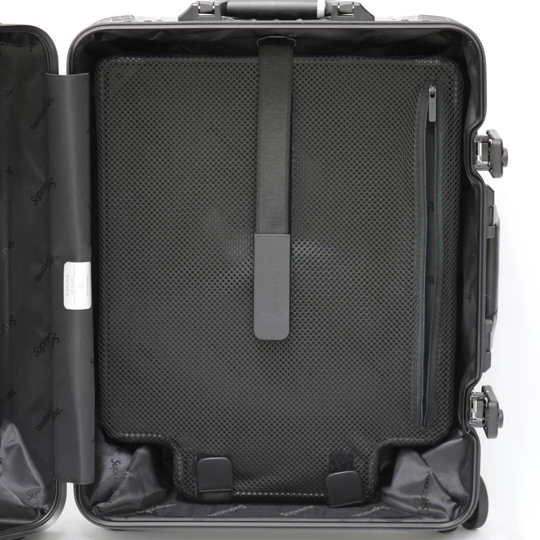 Supreme RIMOWA Cabin Plus ブラック RIMOWA×Supreme Spider Web Cabin Plus 49L Black Suitcase