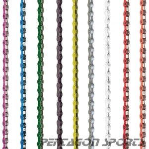 Fahrrad-Fahrrad-Kette Single Speed 1//2/'/'x1//8/'/' Farben MTB BMX Fixie