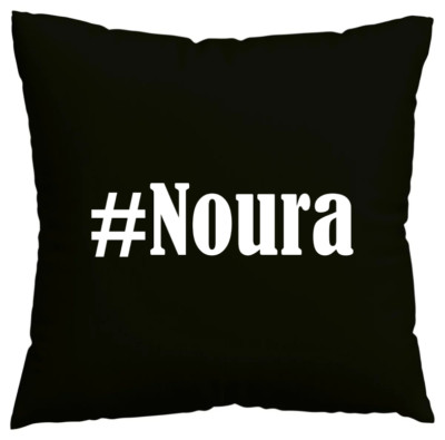 Kissenbezug #Noura I love Noura Schwarz 106609