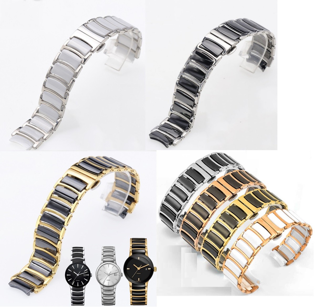 20mm 16mm men ; 16mm 12mm lady Ceramic Band Strap​ bracelet (fits