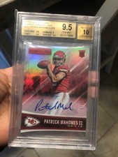 2017 Rookies and Stars Rookies Longevity Sigs Patrick Mahomes II /75 RC BGS 9.5