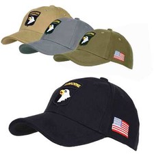 Baseball Cap 101st Airborne Army Weißkopfseeadler Parachute USA Flagge