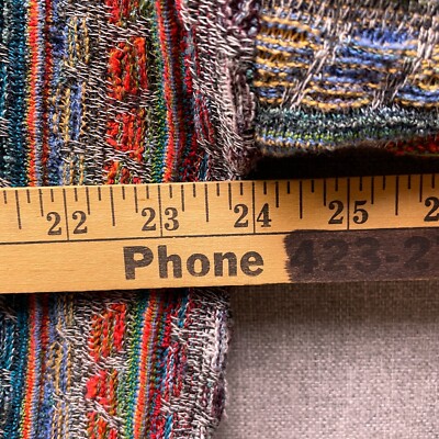 Vtg St. Croix Knit Multi Pattern Textured Adult Large Thin Vtg St. Croix Knit Multi Pattern Textured Adult Large Thin