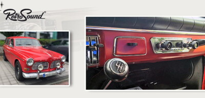 für Volvo Amazon Kombi 1967 Oldtimer Auto Radio DAB+ UKW FM Bluetooth AUX-in