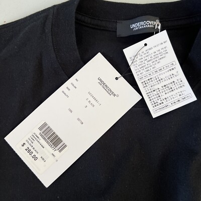 Undercover x Markus Akesson Logo Black Size 3/US L T-Shirt Made in