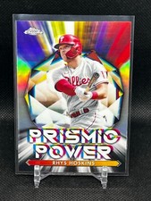 2021 Topps Chrome Baseball Prismic Power Rhys Hoskins #PP-13