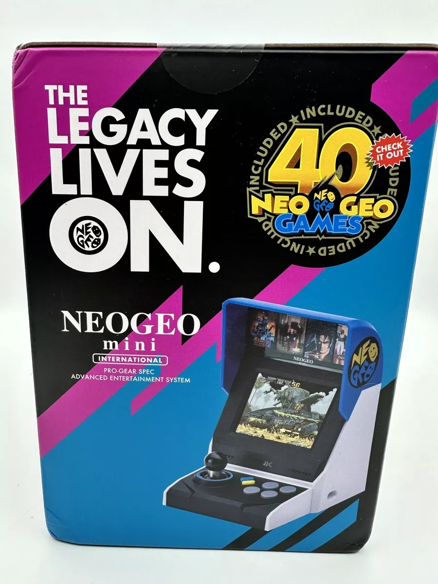 SNK NEO GEO NEOGEO Mini Classic 40th Anniversary Arcade (40 Games included)  New~