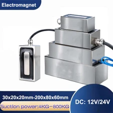 DC 12V/24V Rectangular Electromagnet Lifting Holding Magnet Solenoid 4Kg-800kg