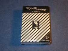 GIGLIOTTI ADVANTAGE Bb SOPRANO CLARINET REEDS - BOX OF 8 - STRENGTH 3.5