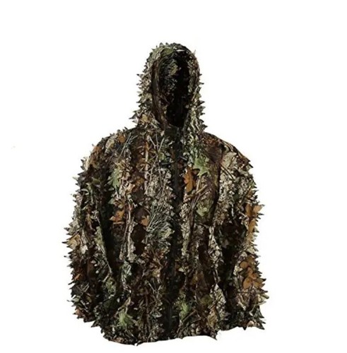 3D Breathable Hunting Suit Lightweight Jungle Wood Hunting Leafy Hooded Jacket - Picture 2 of 7