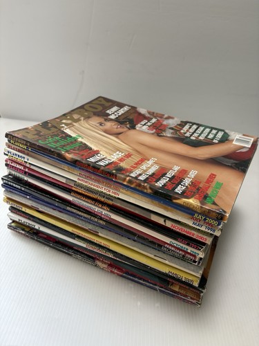 Lot Of 20 Playboy Magazines 1981-2005 Entertainment For Men