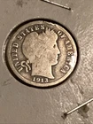 1913 P Barber SILVER  Dime