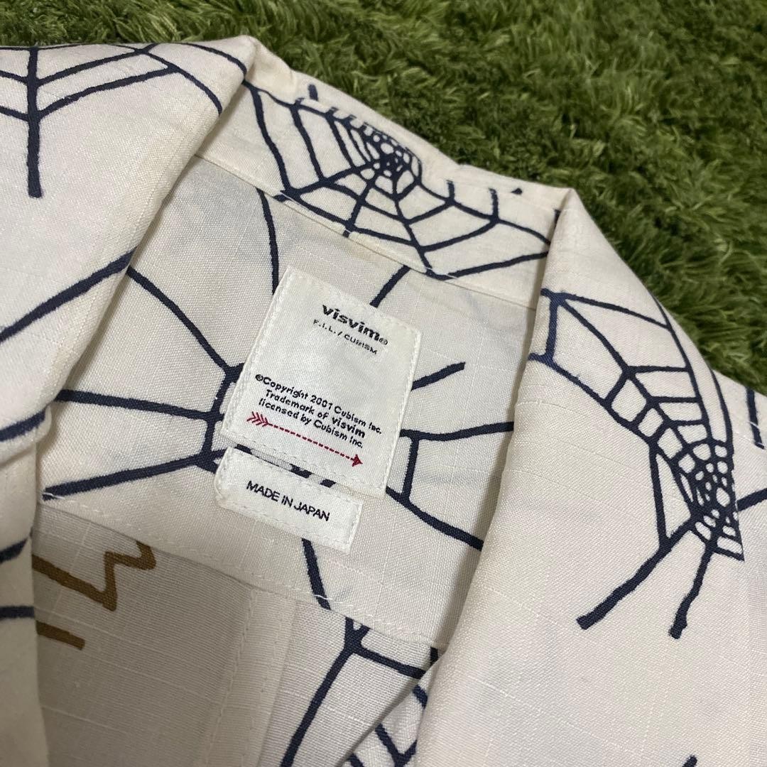 Visvim Free Edge Copped Spider Pattern Shirt 19SS… - image 6