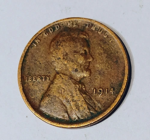 1914 P Lincoln Wheat Penny, Very Fine condition