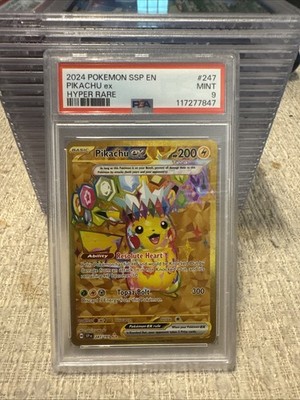 2024 Pokémon SSP en Pikachu EX 247/191 Hyper Rare PSA 9 | eBay