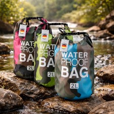 Schwimmbeutel 2 Liter "Drybag" wasserfest Rollbeutel  Sport Freizeit Trockensack