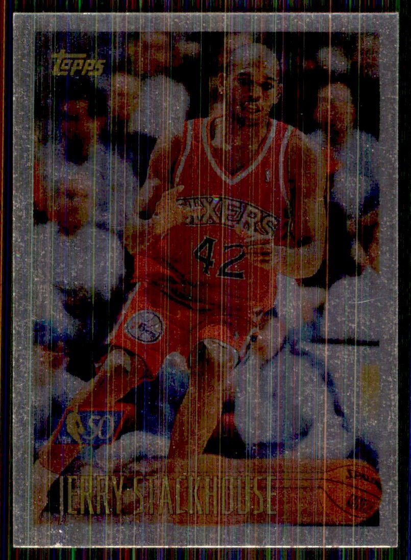1996-97 Topps NBA at 50 foil #42 Jerry Stackhouse Philadelphia 76ers