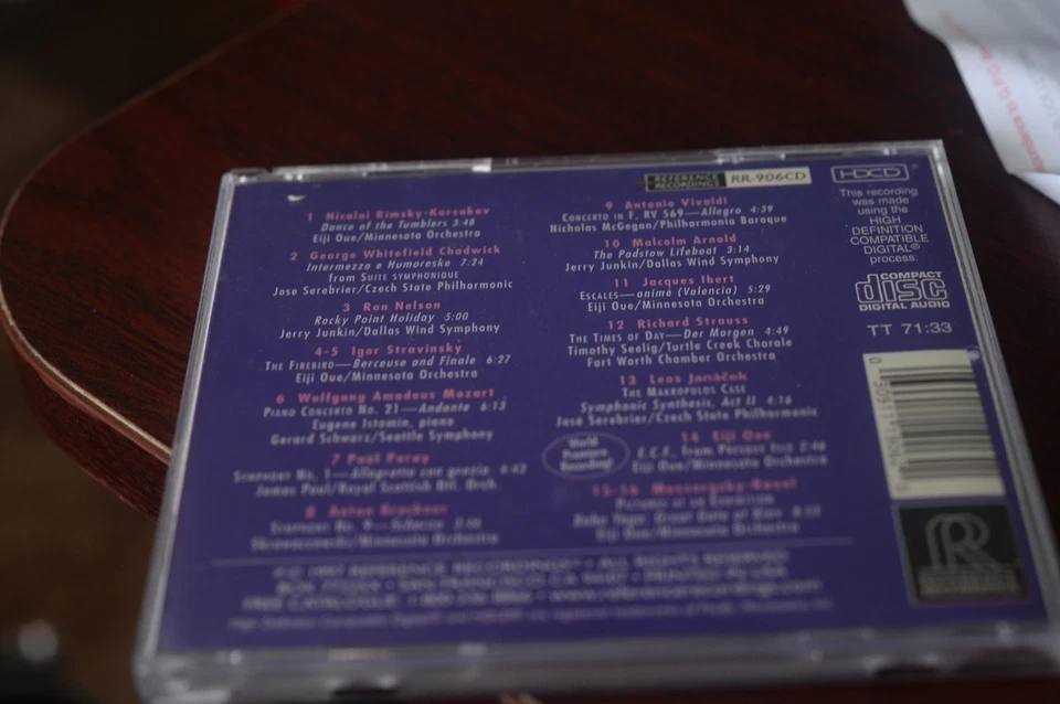 RR Tutti Orchestral Sampler,HDCD,CD,REFERENCE RECORDINGS - Image 4 of 4