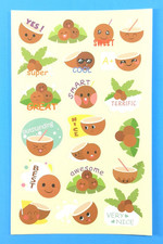 Coconut Scented Scratch  Sniff Sticker Sheet